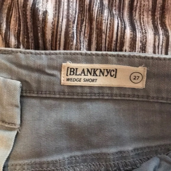 BlankNYC button up gray denim shorts Size 27 - Picture 2 of 5